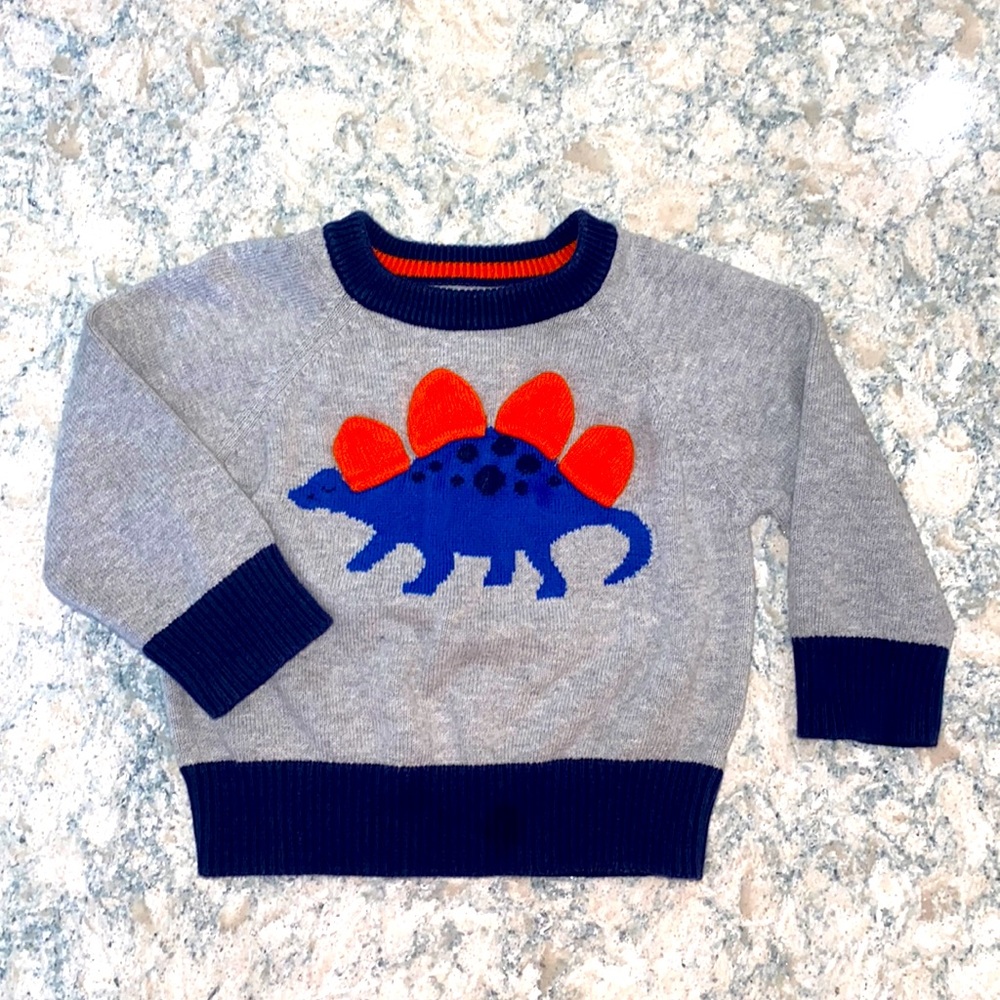 Cat and Jack Gray Dinosaur Sweater. Great condition!
